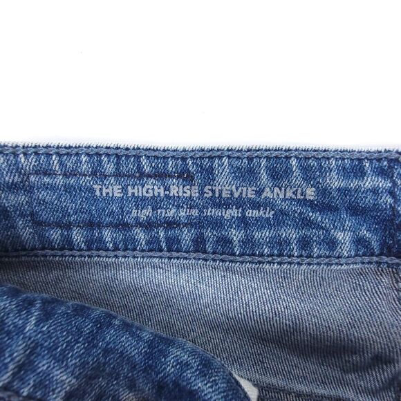 ADRIANO GOLDSCHMIED Anthropologie High Rise Ankle Slim Straight Slit Jeans 25 - Picture 8 of 10